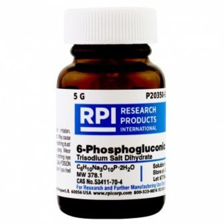 RPI 6-Phosphogluconic Acid Trisodium Salt Dihydrate, 5 G P20350-5.0